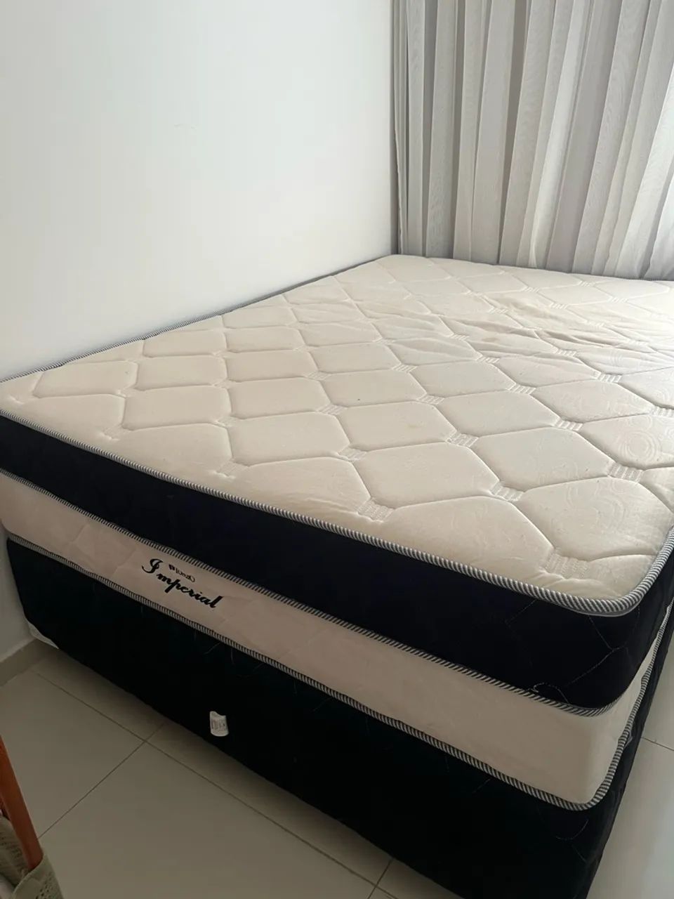 Cama de Casal box completa 