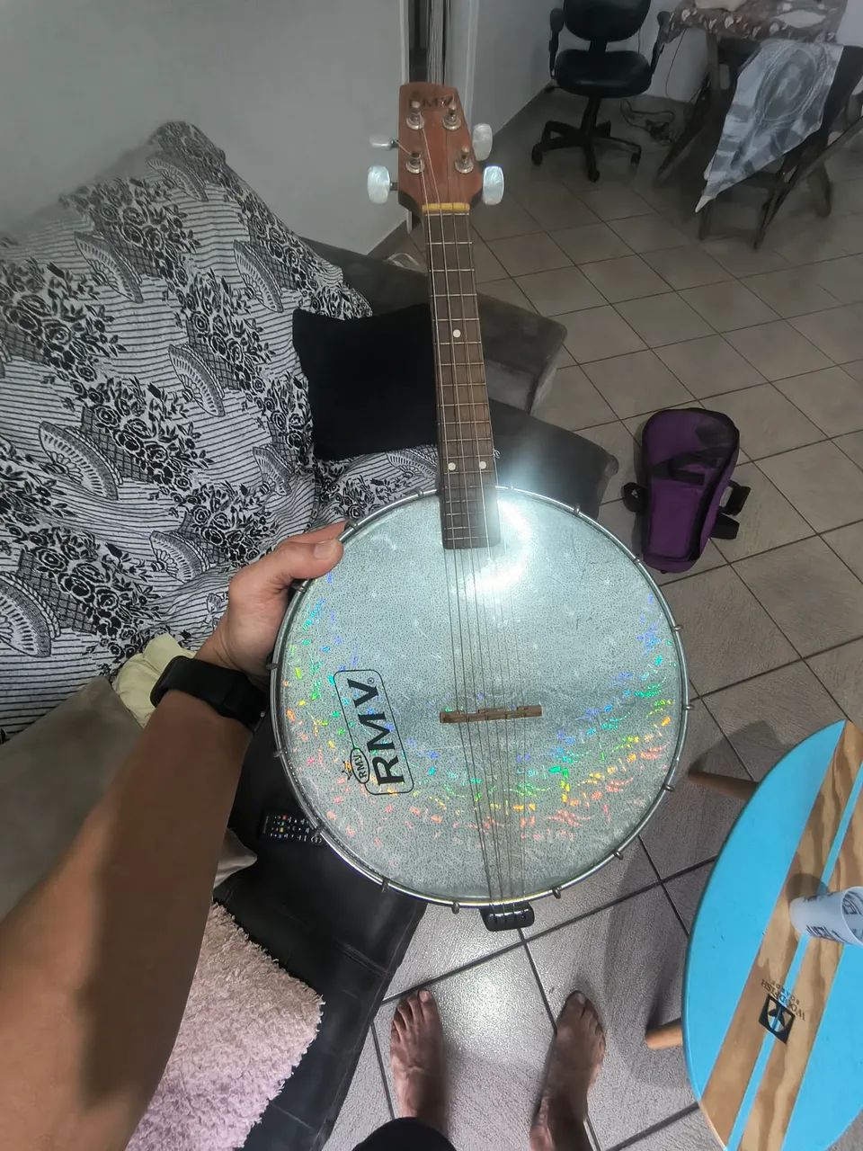 BANJO RMV COM CAPA CONSERVADO - Foto 2