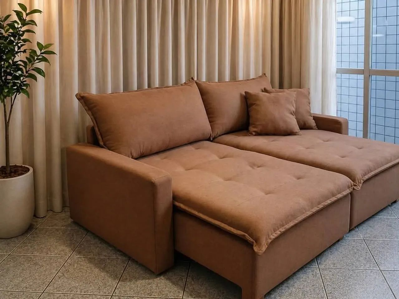 SOFÁ Retrátil MODERNO, zero caixa! Novos!!! - Foto 5
