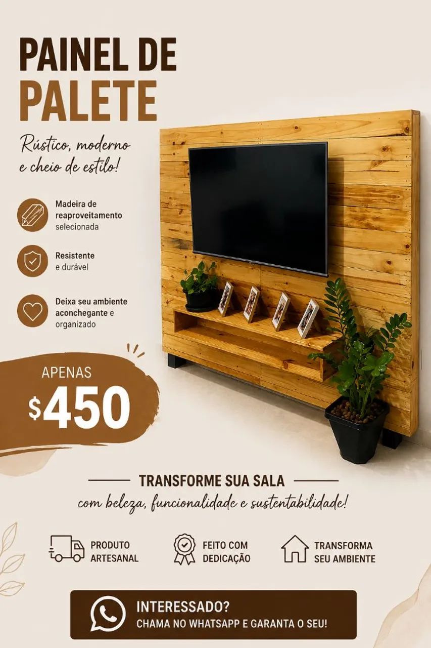 Painel rústico de palete  - Foto 2