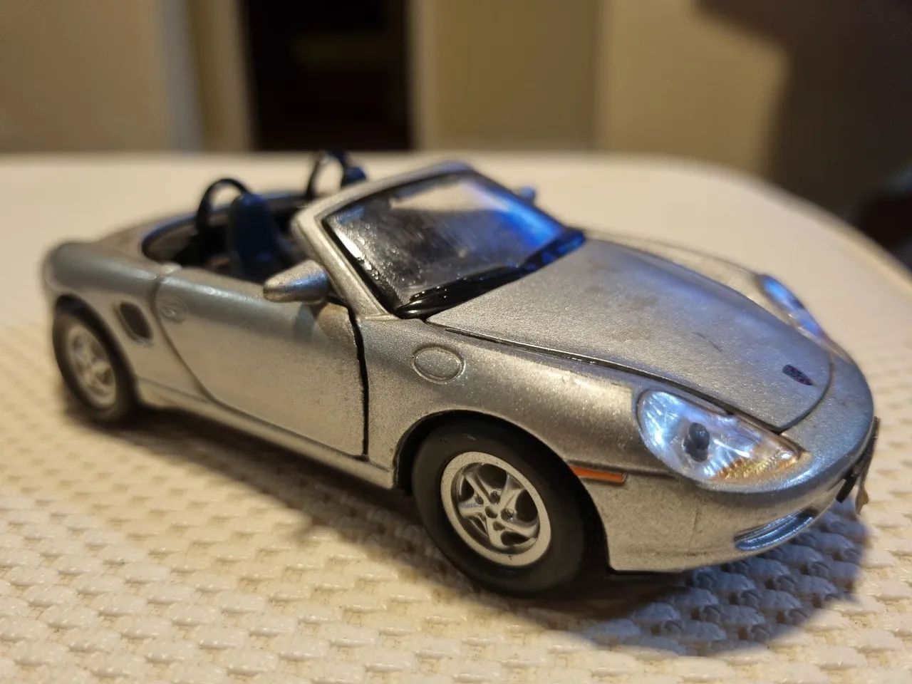 Miniatura Porsche Boxster Conversível - Prata