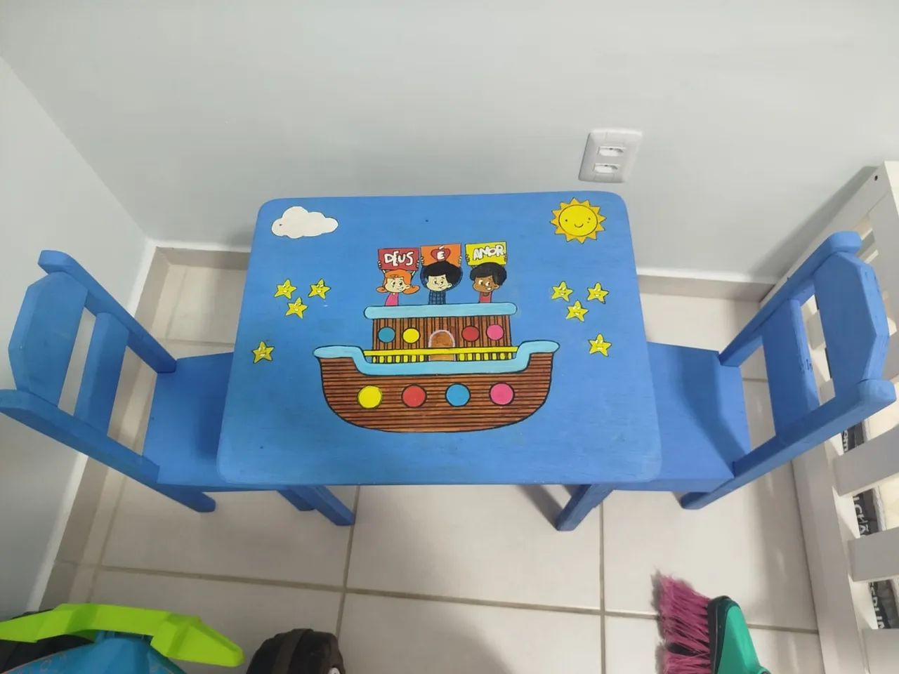 Mesa com cadeira 3 palavrinhas  - Foto 2