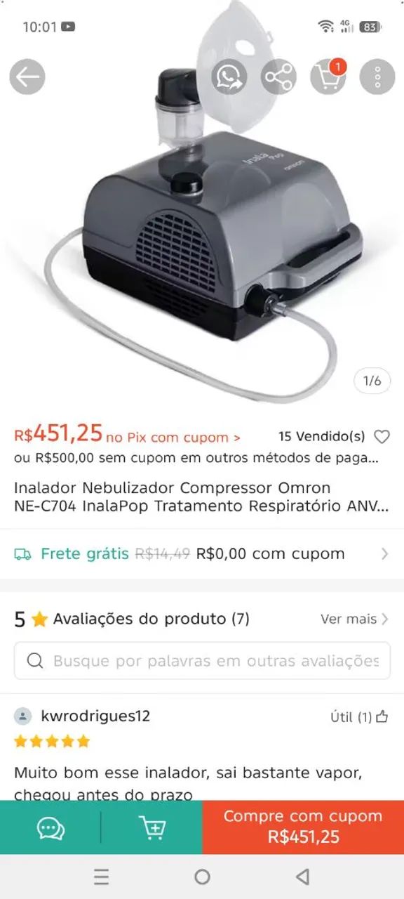 Aparelho de aerosol  - Foto 4