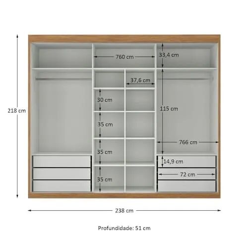 Guarda roupa corrediça  - Foto 3