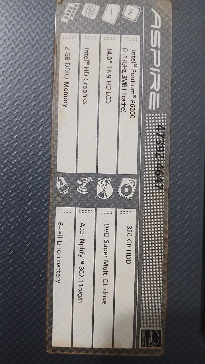 Notebook Acer Aspire 14" - Intel / 320GB HD - Foto 5