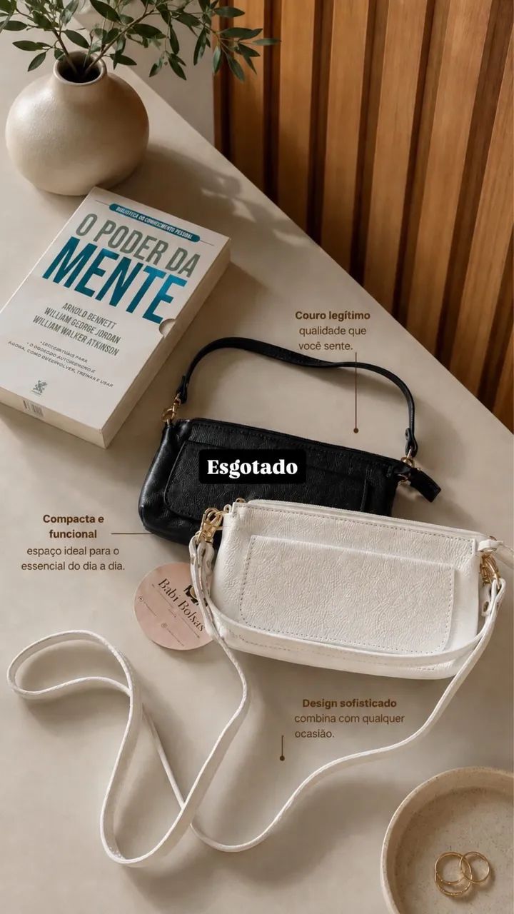 Mini Bag em couro legítimo  - Foto 2