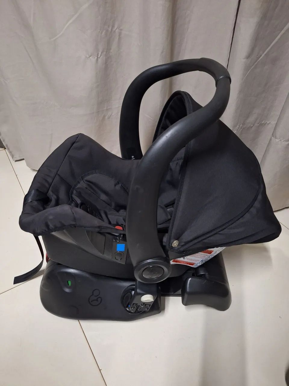 Carrinho de bebê dzieco Moisés com bebê conforto com base  - Foto 3