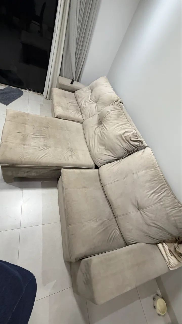 Sofá retrátil reclinável 3 lugares - Foto 4