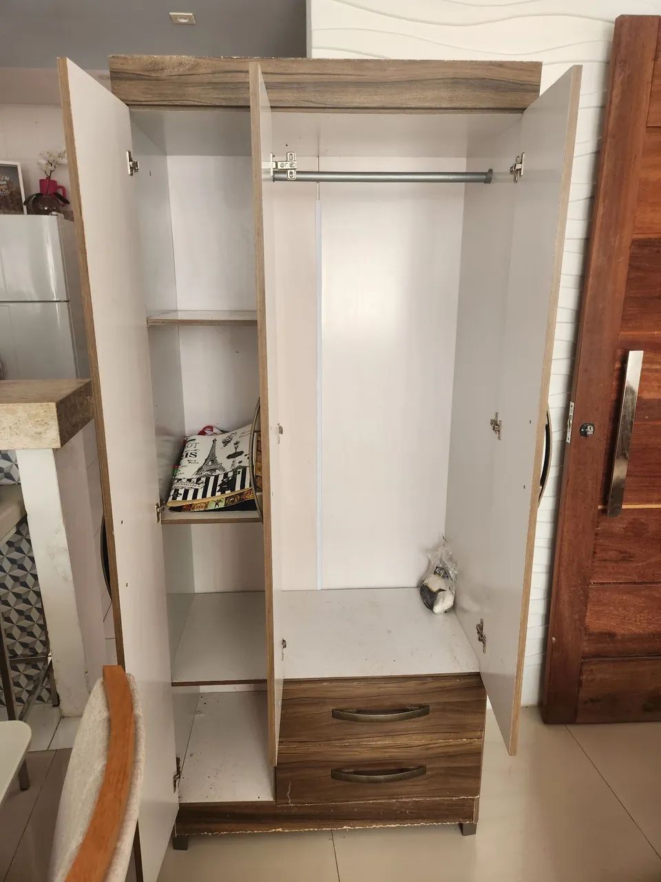 Guarda Roupa Solteiro Usado Tel * - Foto 3