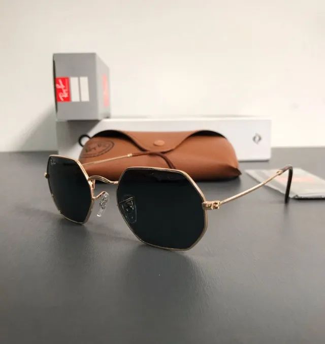 óculos de sol ray ban octagonal tradicional - Foto 3