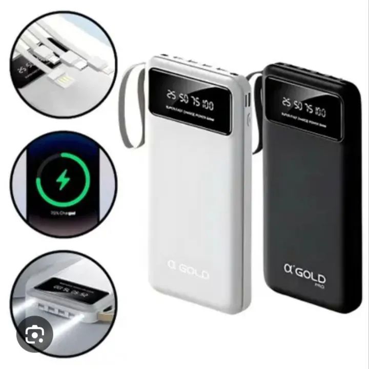 Power Bank A'Gold 10000mAh Branco - Foto 2