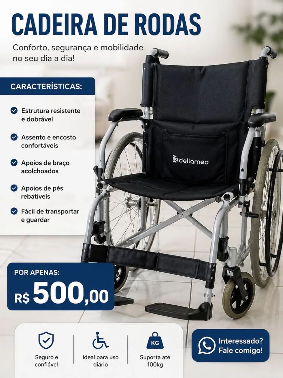 Vendo cadeira de rodas 