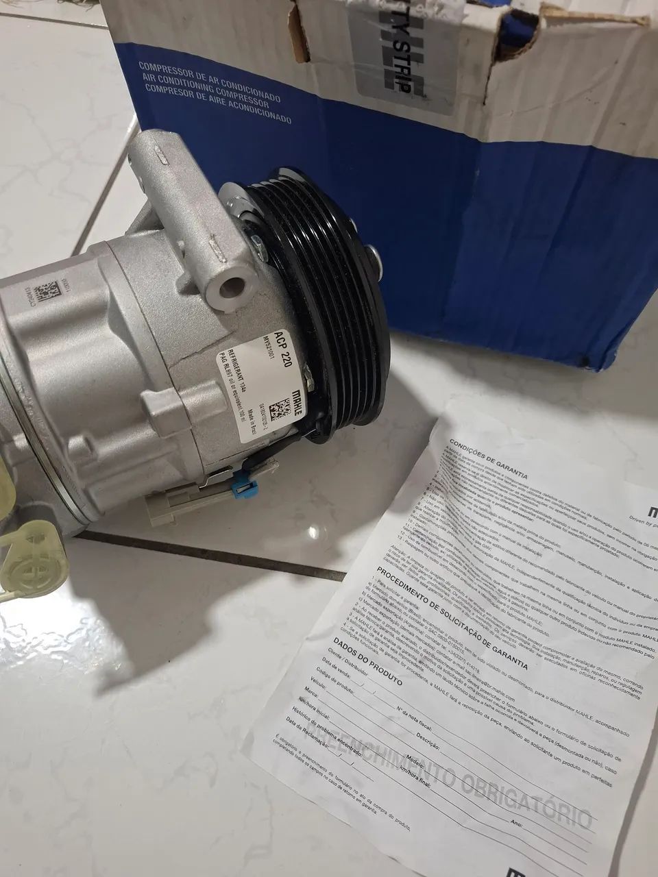 Compressor Ar Condicionado Mobi - Palio - Uno - Strada - Foto 4