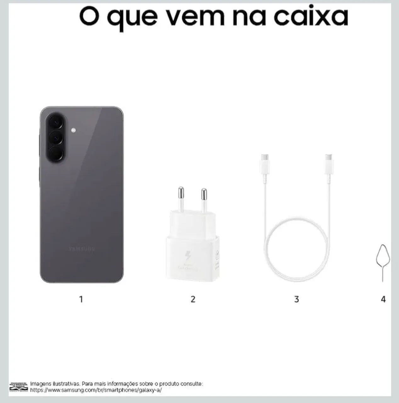 Samsung Galaxy A57 5G (128GB) - Cinza - Foto 3