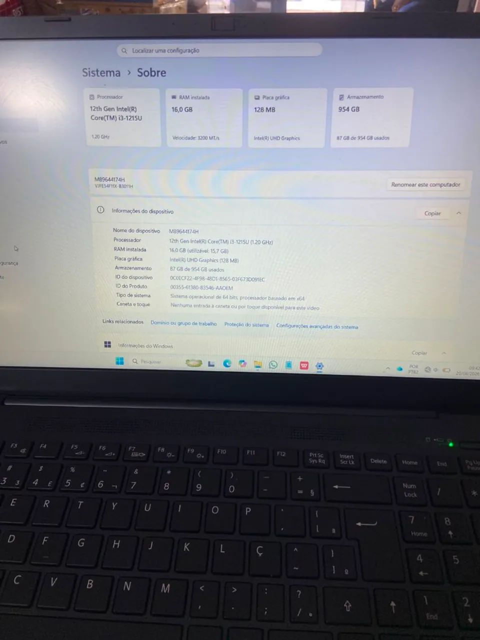 Notebook i3 de 12° geração 16GB SSD 1TB - 1ano de garantia  - Foto 4