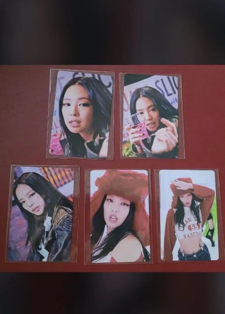 5 Lomocards da Jennie de Blackpink (não oficiais) - Hobbies e