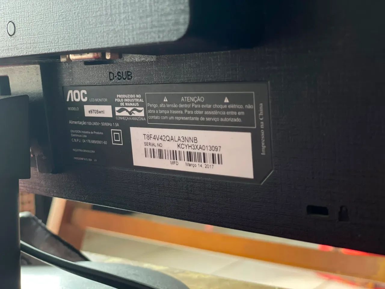Monitor AOC 18,5 polegadas - Foto 2