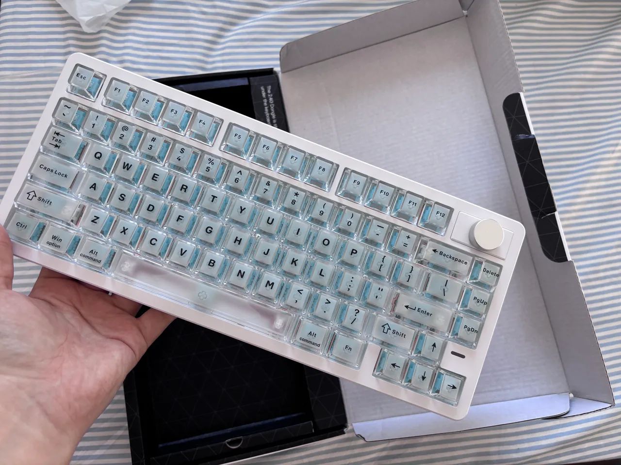 Teclado mecânico EPOMAKER HE75 v2 Branco