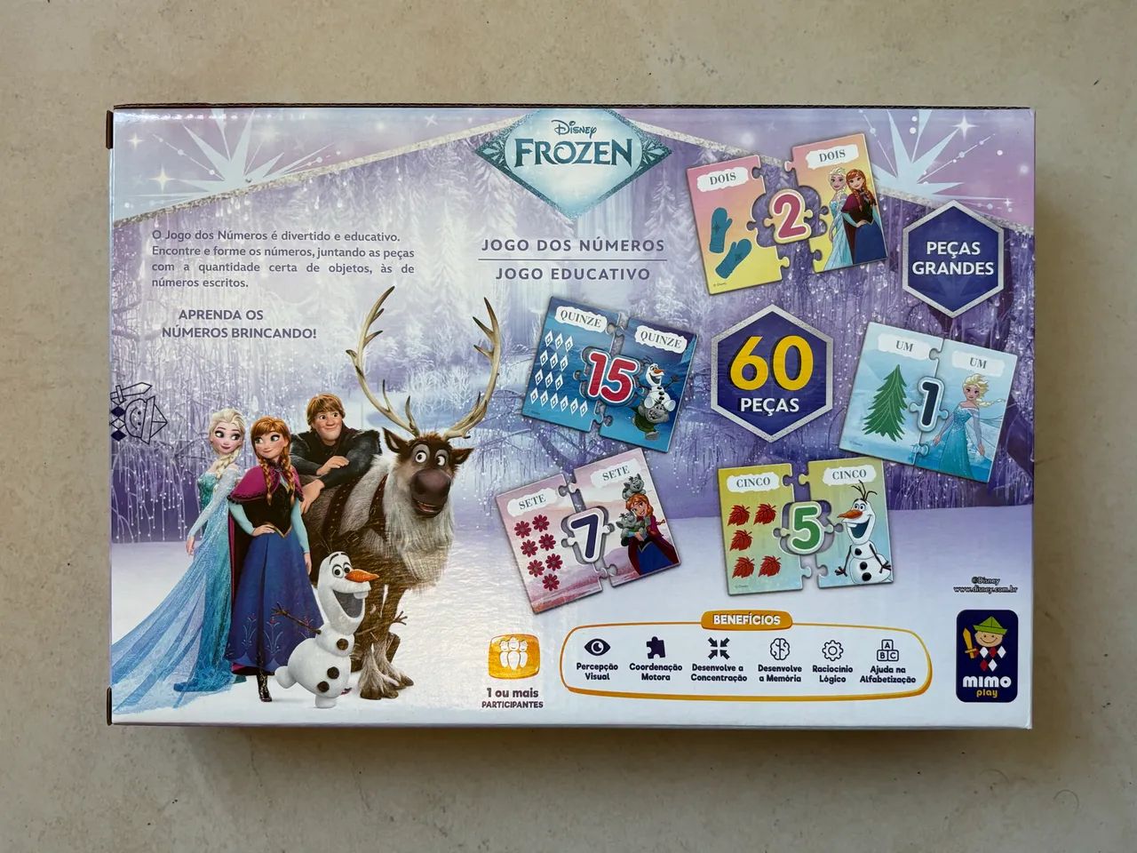 Jogo dos Números - Frozen - Quebra Cabeça - Foto 2