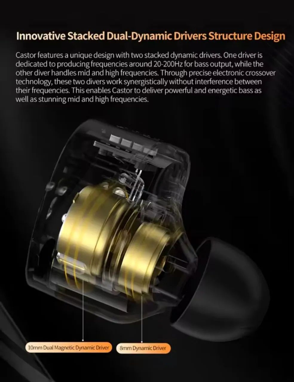 KZ Castor Improved Bass - Foto 2