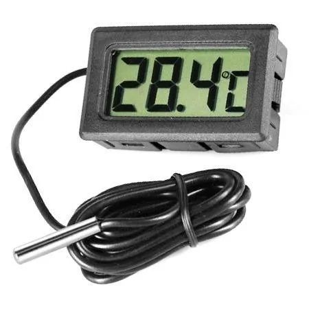termostato digital Termômetro Lcd Aquário Ambiente Sensor Externo  - Foto 4