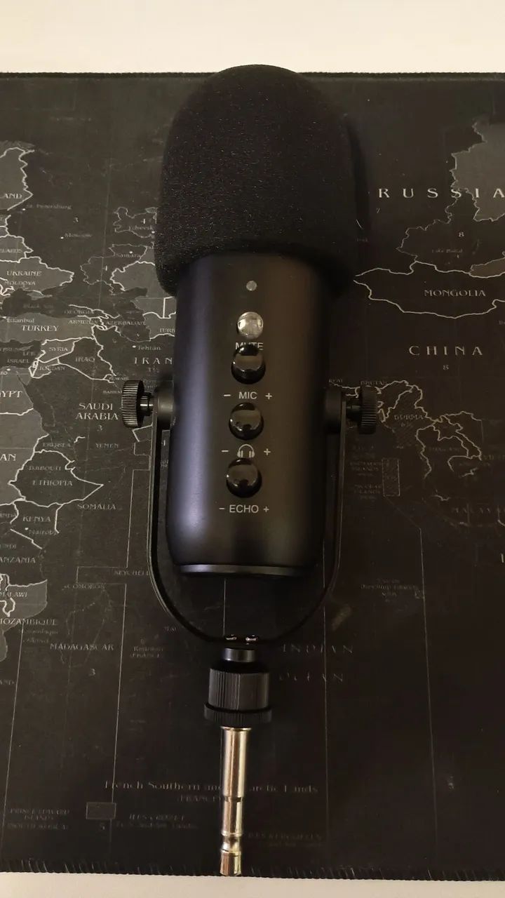 Microfone condensador Haomuren k66s + braço articulado - Foto 3