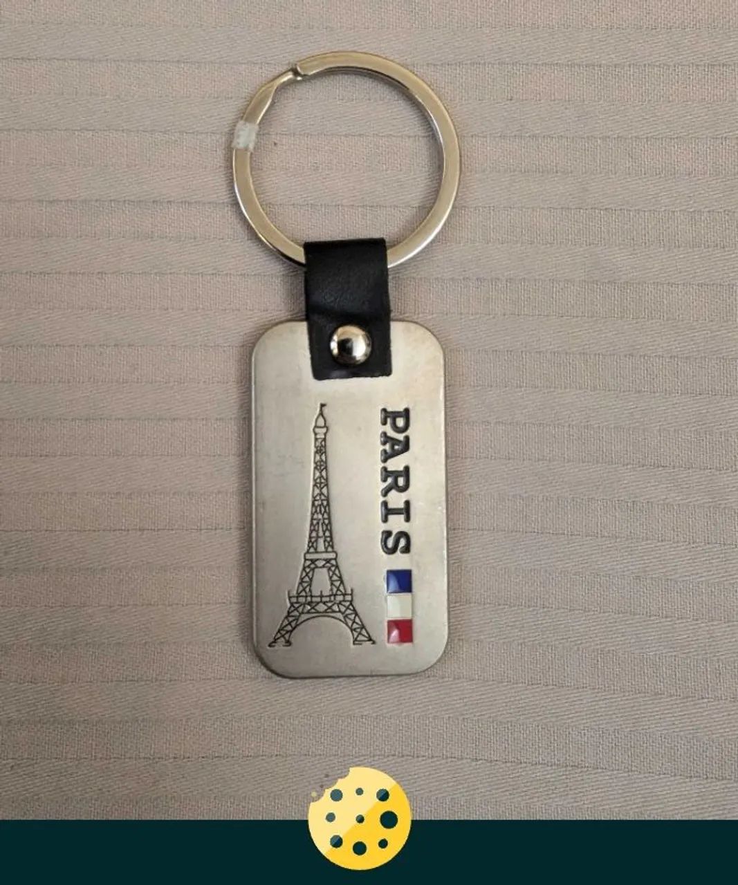 Chaveiro Importado FRANÇA Oficial de Metal. - Foto 3