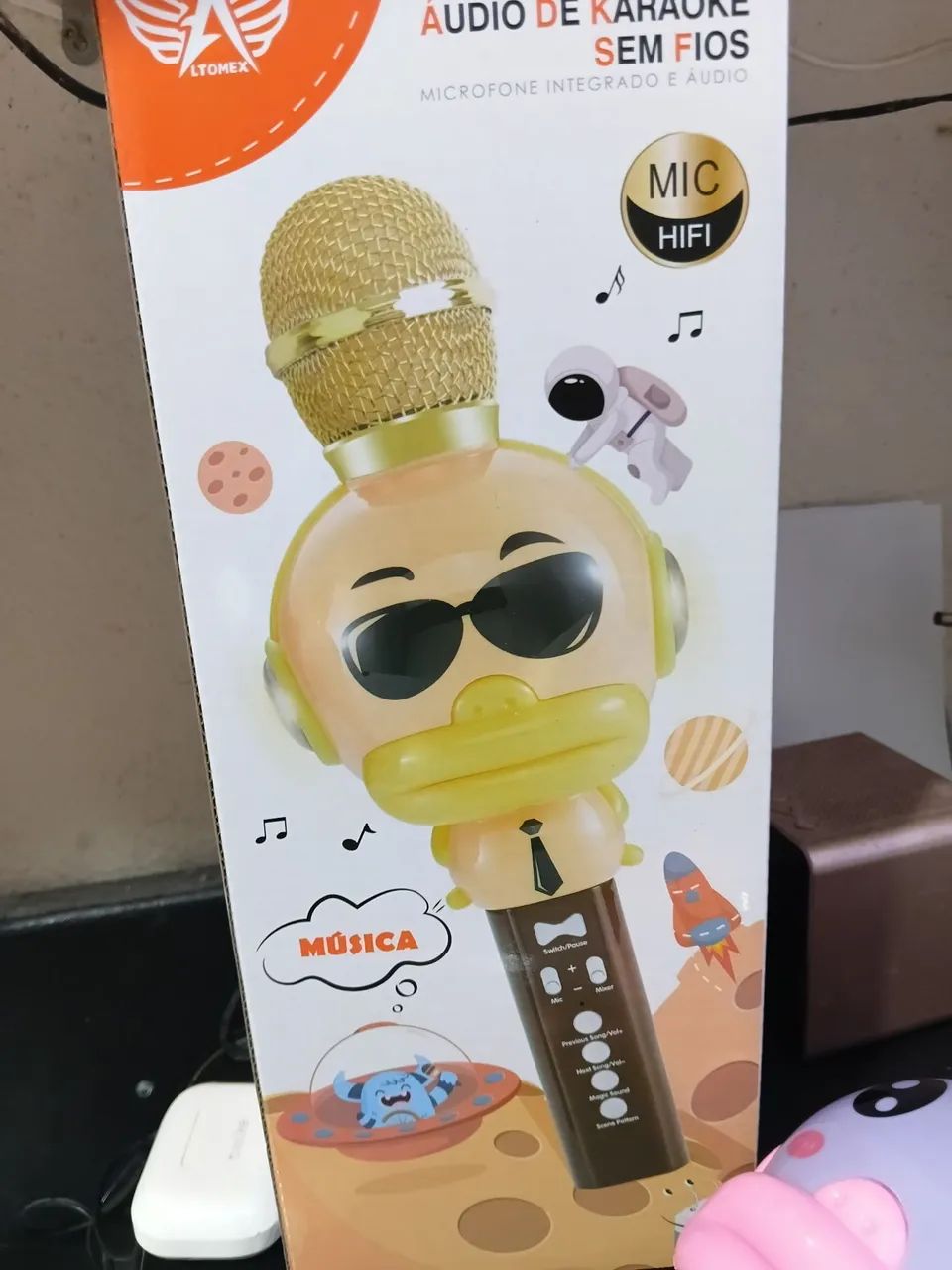 Microfone infantil karaoke 