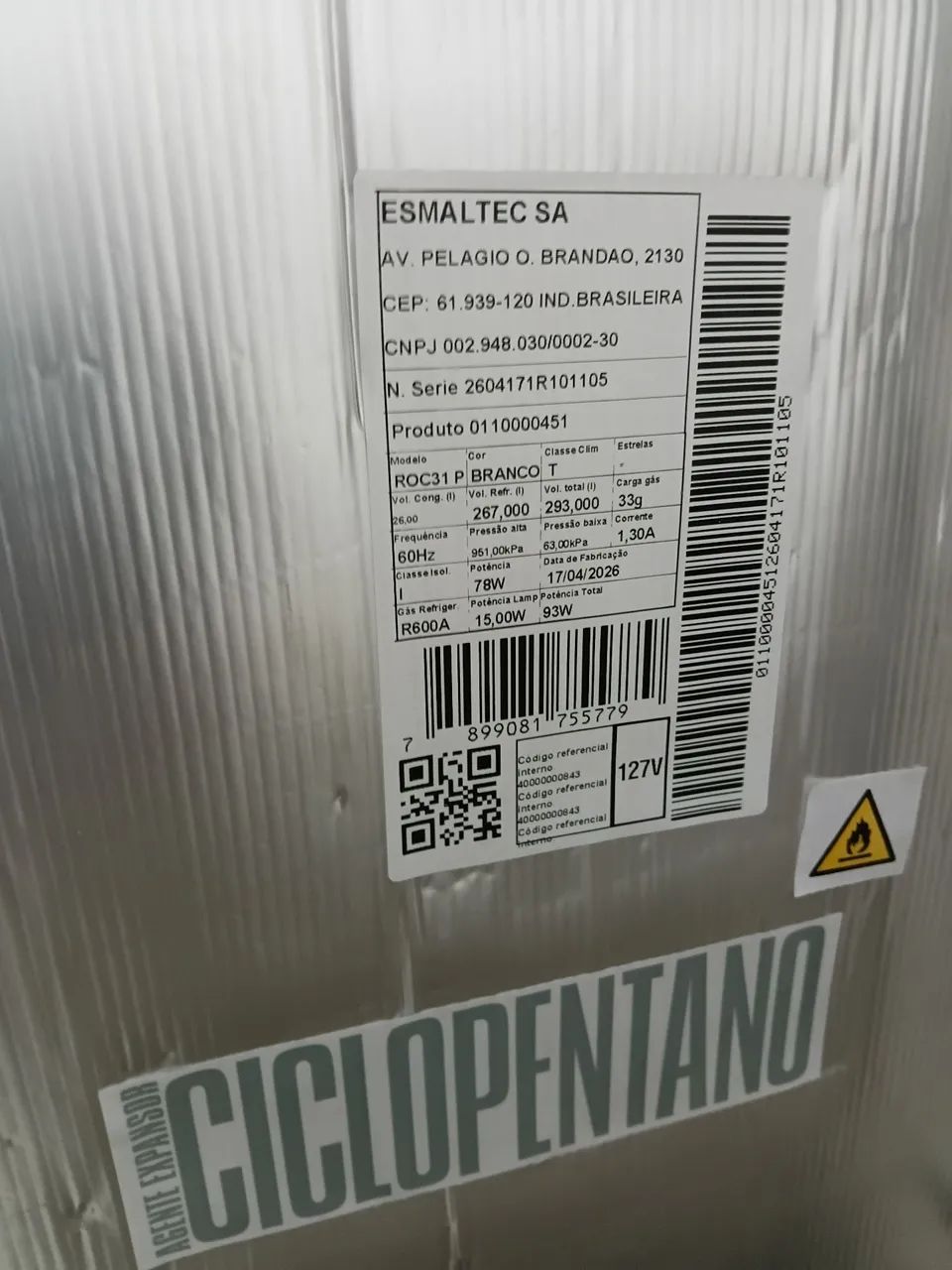 Geladeira Esmaltec  aceito cartão de crédito  - Foto 5