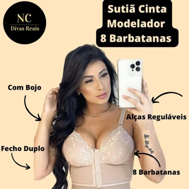 Sutiã Modelador 8 Barbatanas o Melhor do Brasil