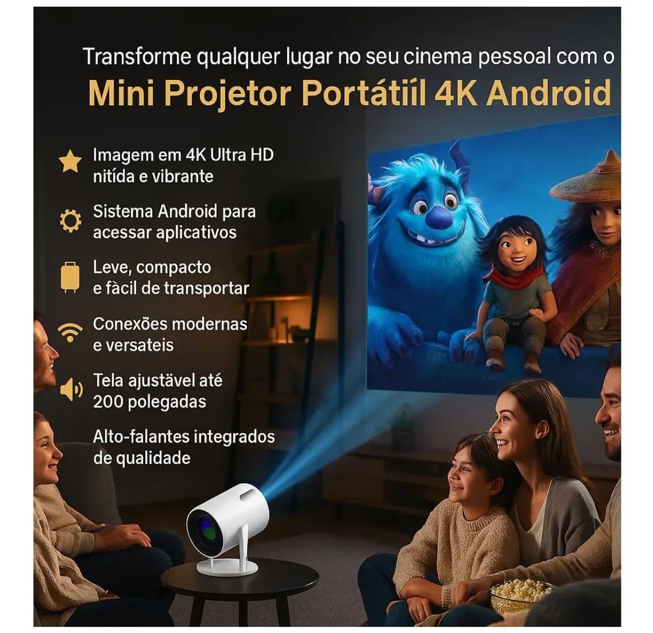 Mini Projetor usado apenas uma vez - Foto 3