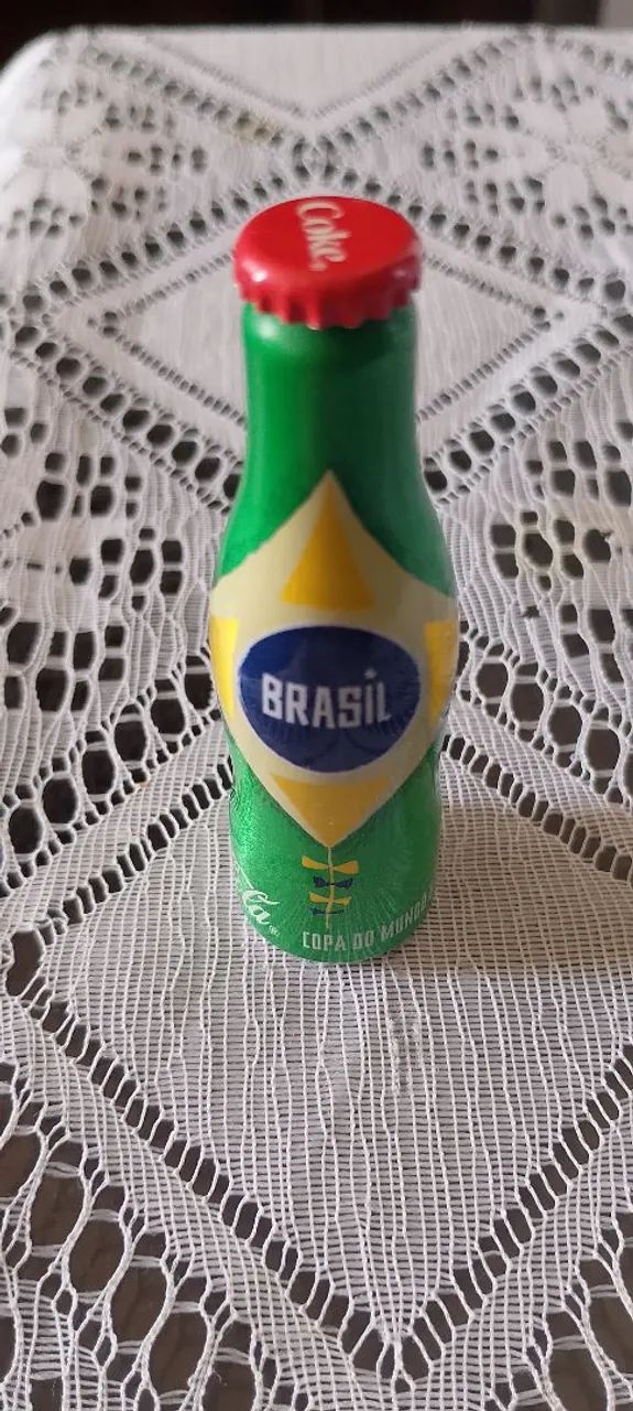 miniatura garrafa coca cola copa Brasil 2014