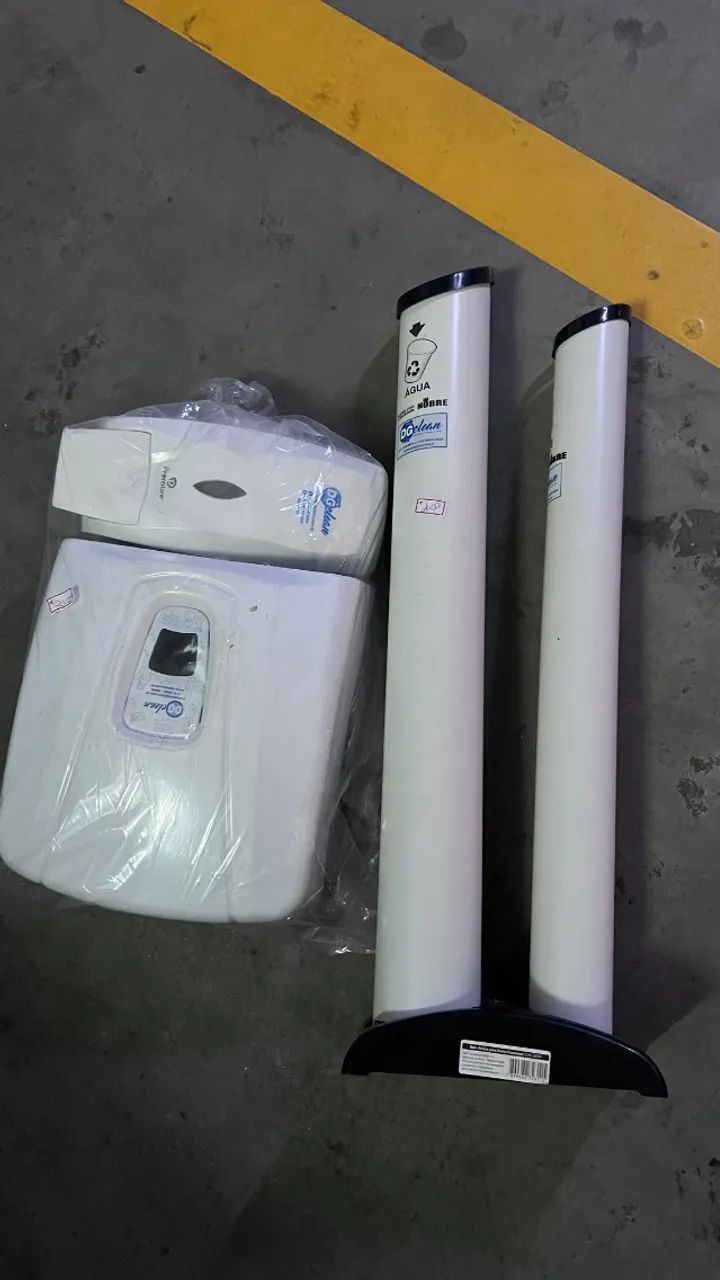 Porta papel sabonete e copo 