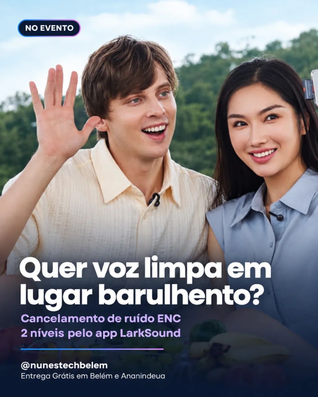 Hollyland Lark M2S Ultimate Combo - Microfone sem fio para câmera/iPhone/Android/Notebook - Foto 3