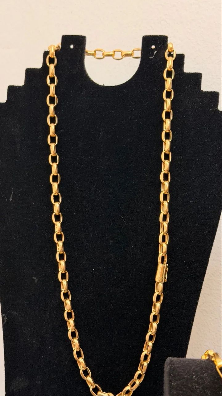 CORDÃO OURO 18k MODELO CADEADO  - Foto 2