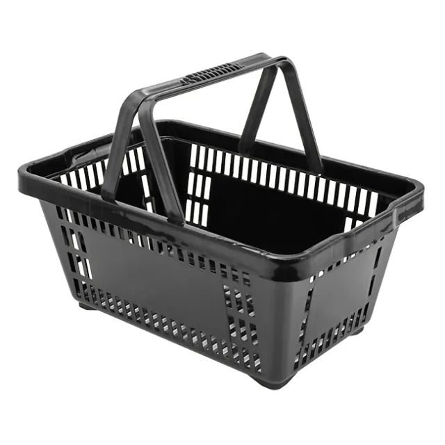 6405 - CESTA PLASTICA D-50 PRETA DE 6.5L / MARCA: DELLAPLAST