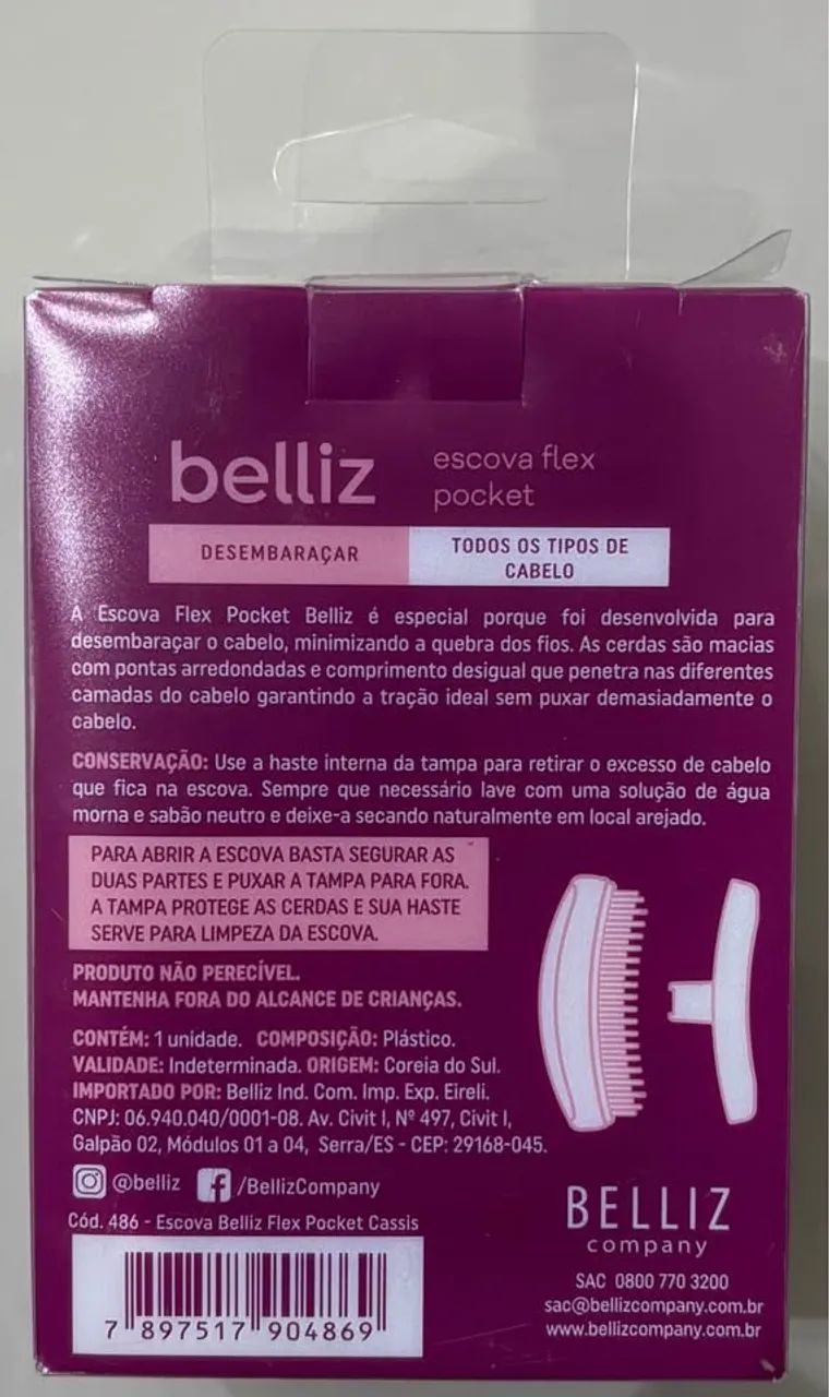 Escova Flex Pocket Belliz - Foto 2