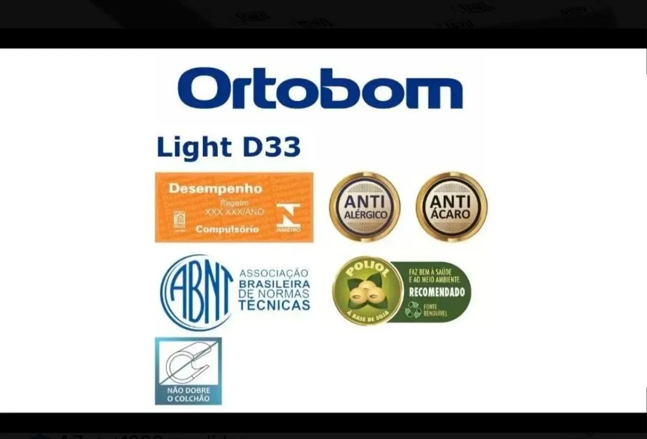 Colchão Light Solteiro D33 Ortobom - Foto 4