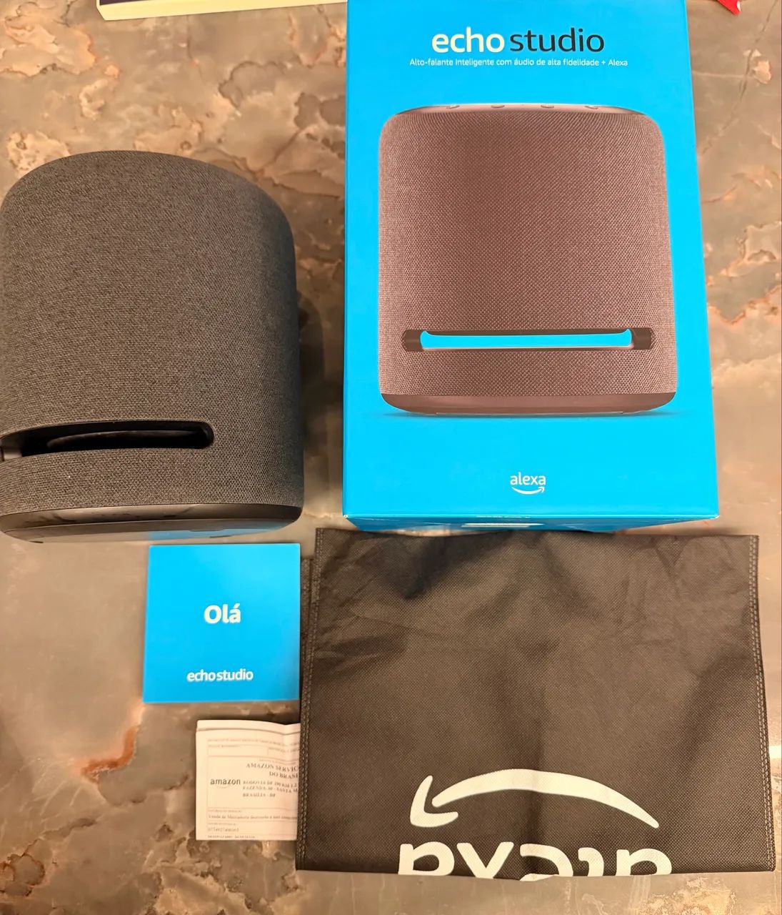 Amazon Echo Studio 1ª Geração Impecável - Na Caixa Original
