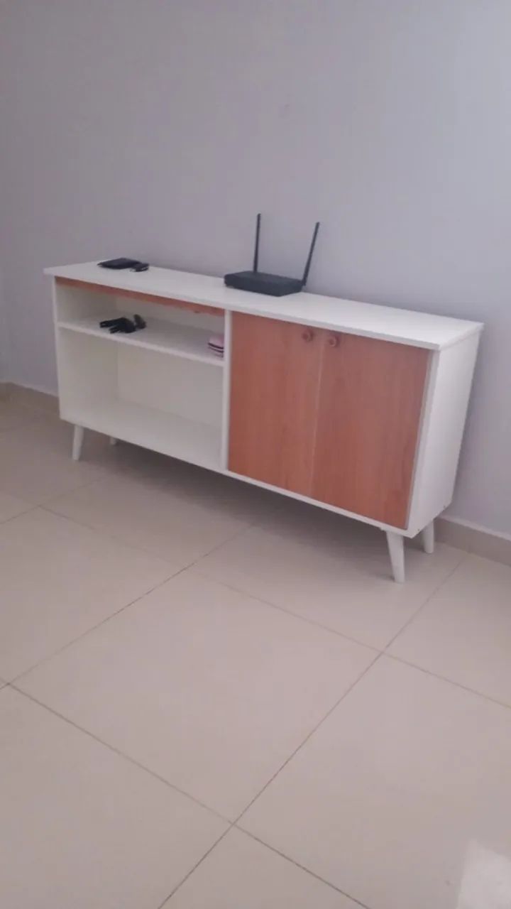 Rack 50'' amadeirado com entrega grátis