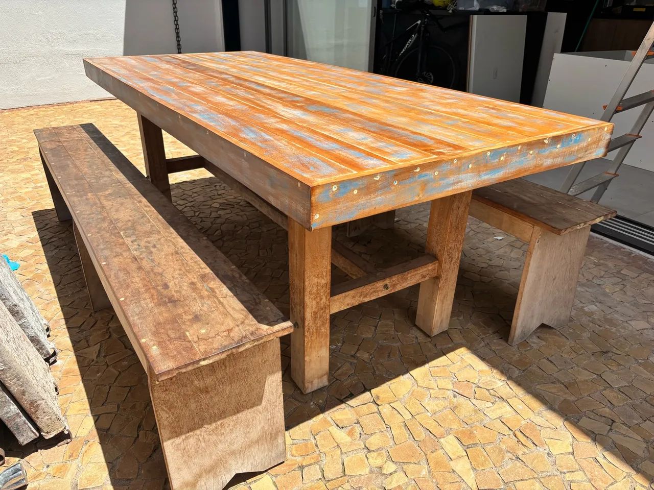 Vendo Mesa de Madeira de demolição! - Foto 2