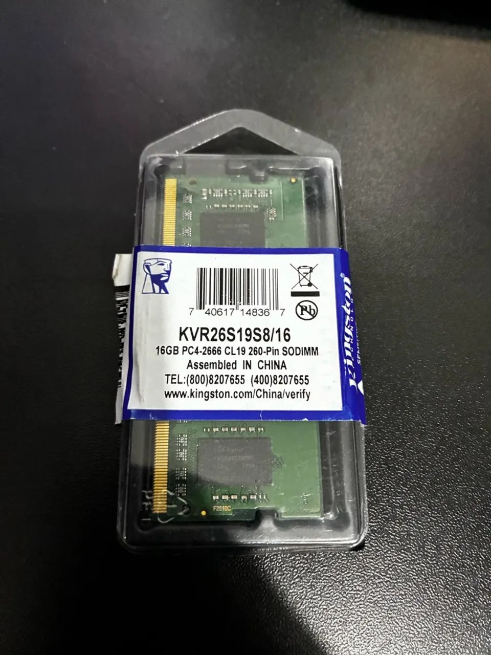 Memória ram notebook 16GB