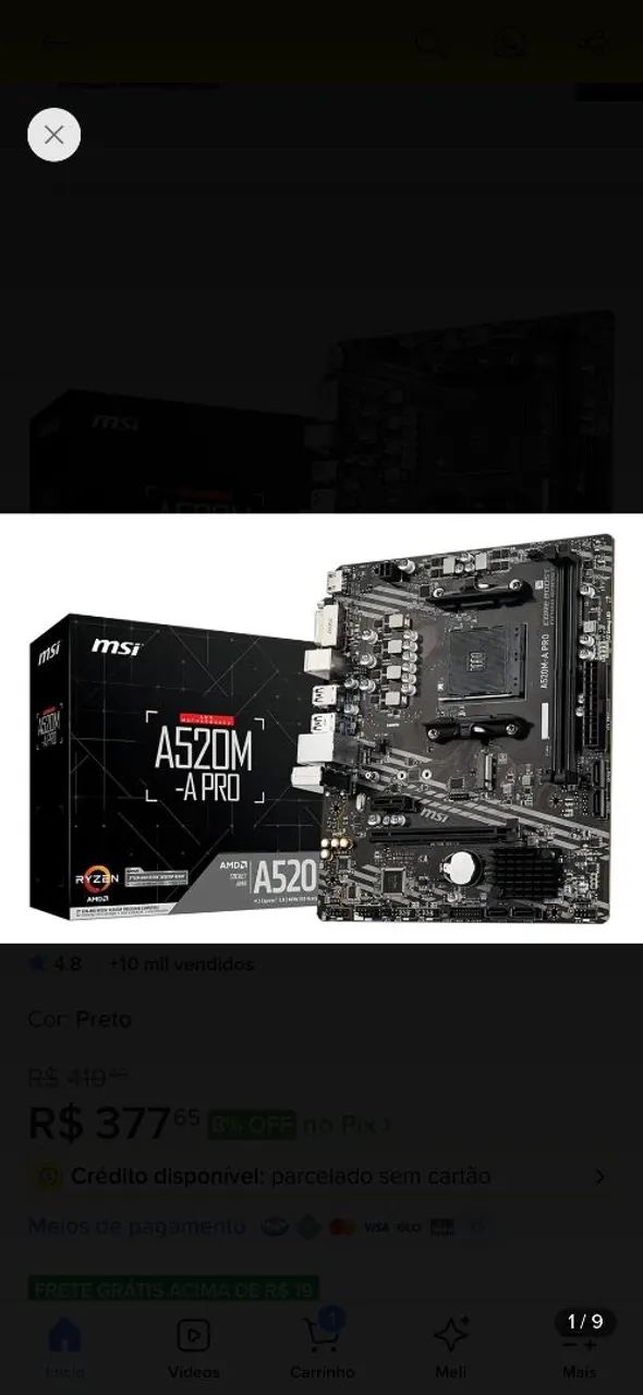 Placa Mãe A520M
