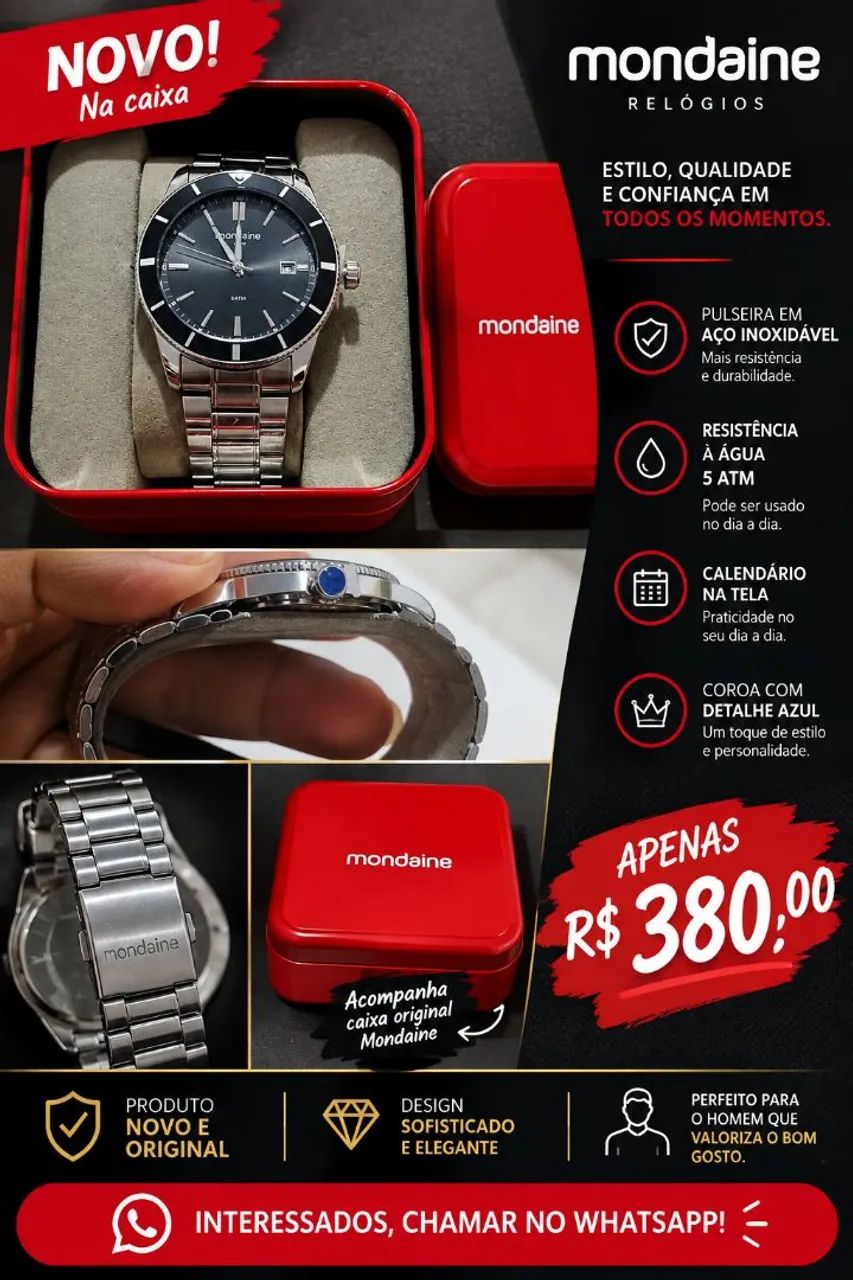 Relógio Mondaine 