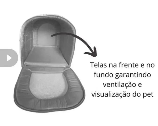Bolsa de Transporte Pet Luxo - Cães e Gatos Tamanho G até 10 kg - Foto 5