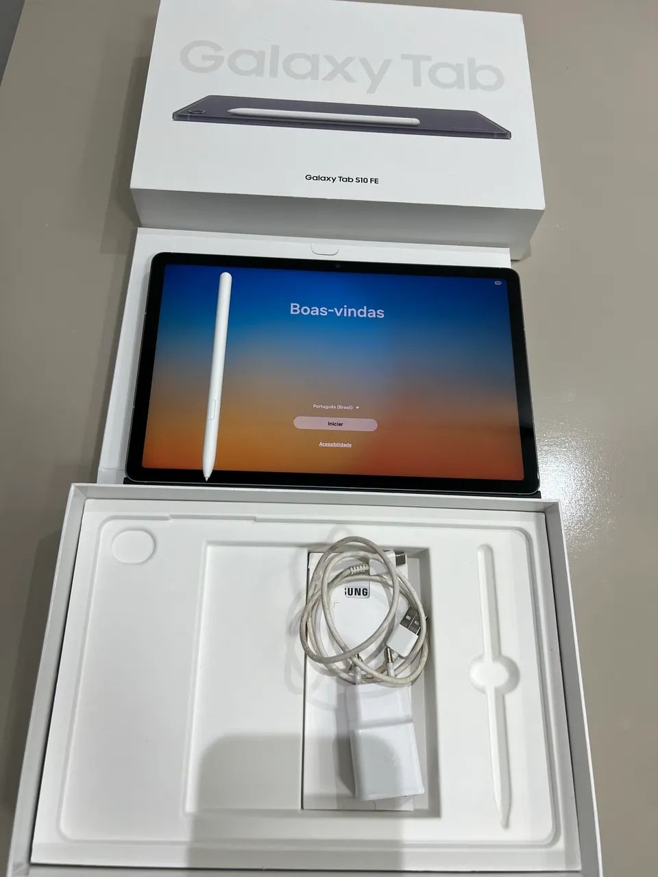 Gaaxy Tab S10 FE Impecável  - Foto 3