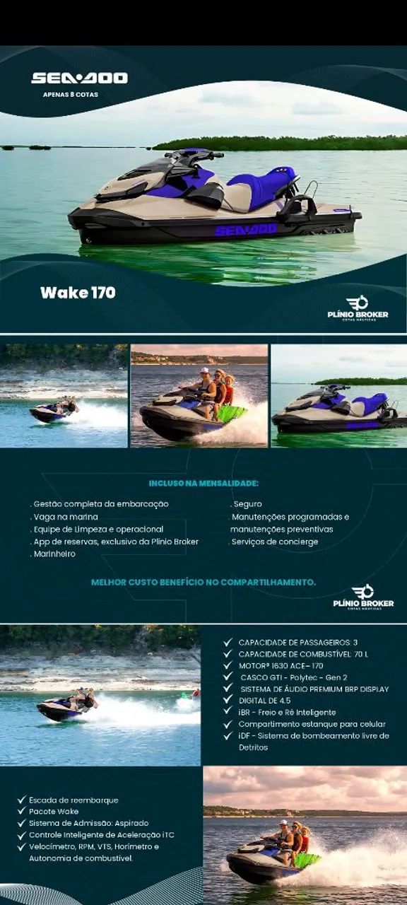 Jet ski veículo náutico 