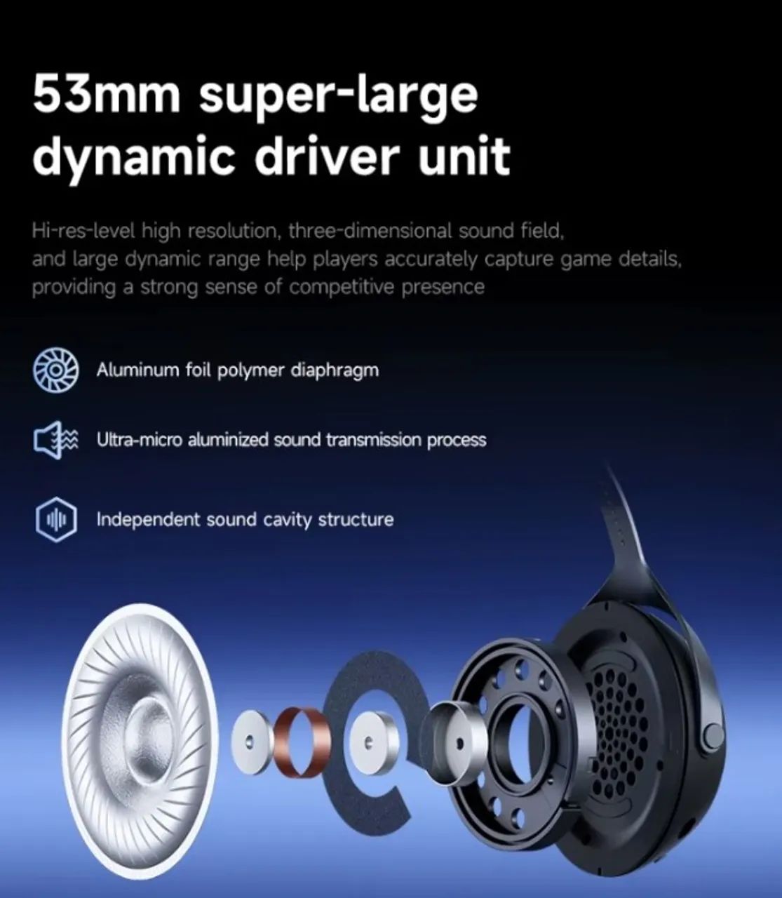 Headset Mchose X9 - Bateria 2000mAh - Gamer - 53mm Driver AUDIO - NOVO! - Foto 2