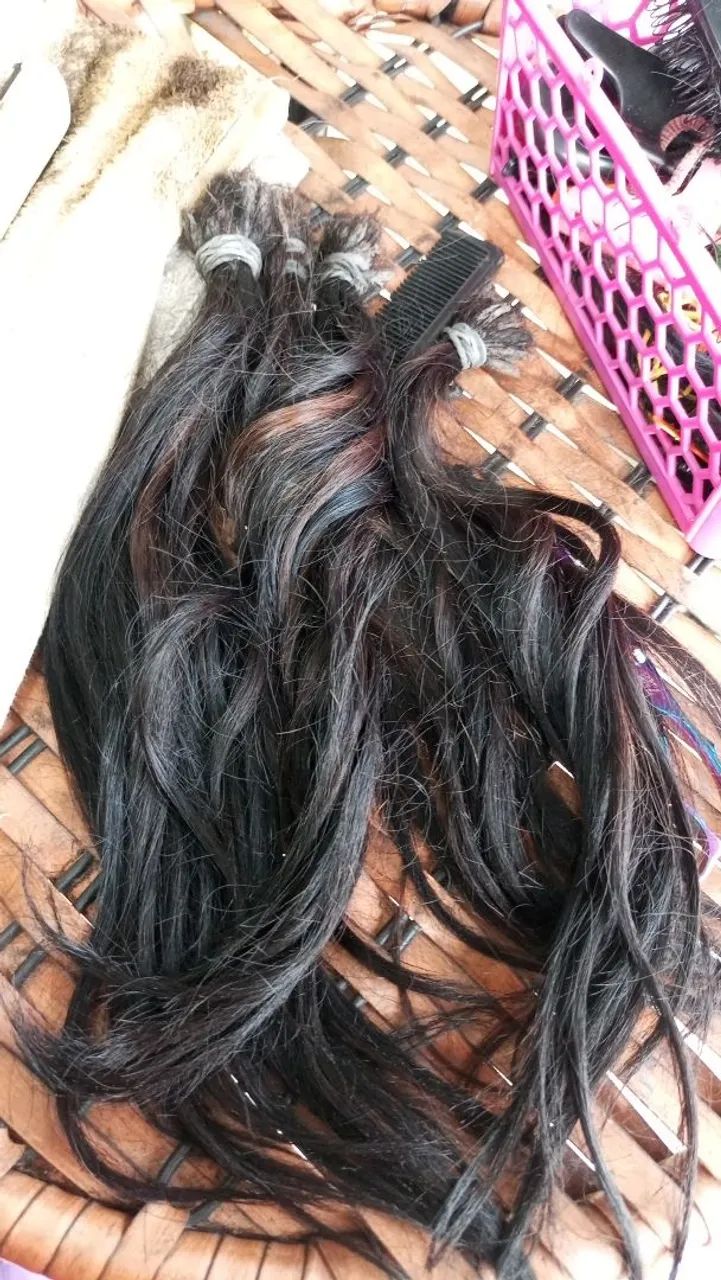 Cabelo humano médio já com aplicação 350 - Foto 2