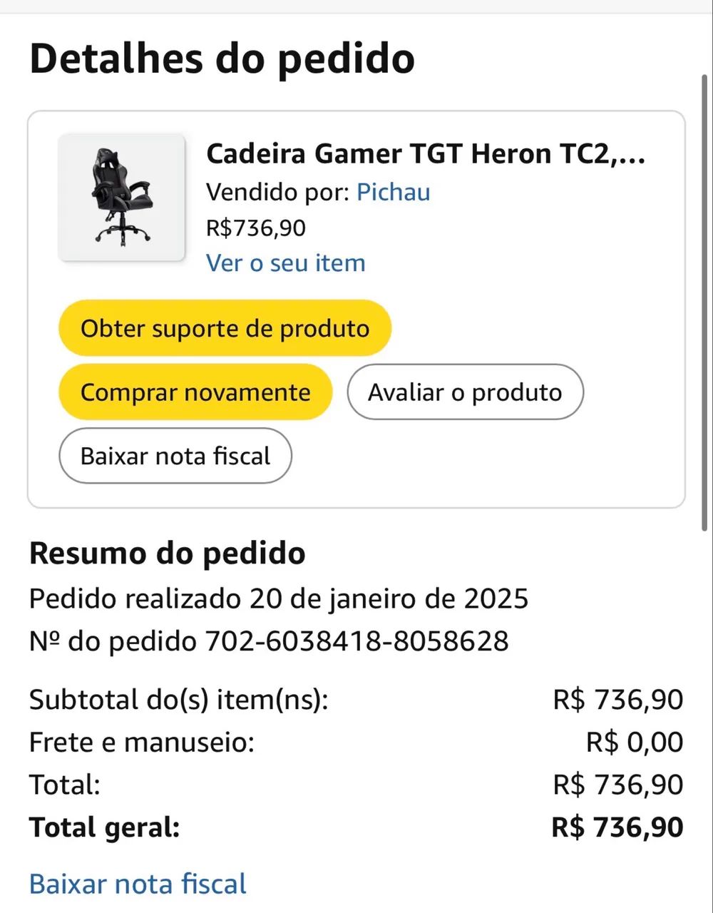 Cadeira PC gamer - Foto 4